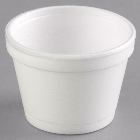 DART CONTAINER 12SJ20 12 oz Food Container Foam Cup - Pack of 500 12SJ20 (S)